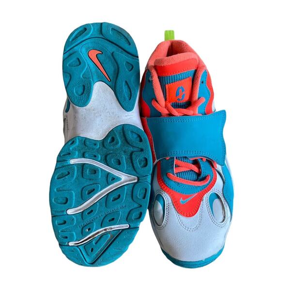 NIKE AIR MAX SPEED TURF 'MIAMI DOLPHINS' 525225-102 MENS SNEAKERS SIZE 6.5 Youth - Picture 4 of 8